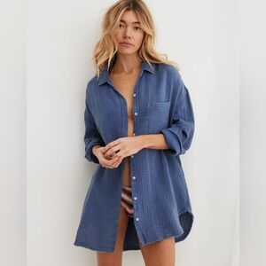 Aerie Pool to Party Cover Up size small blue